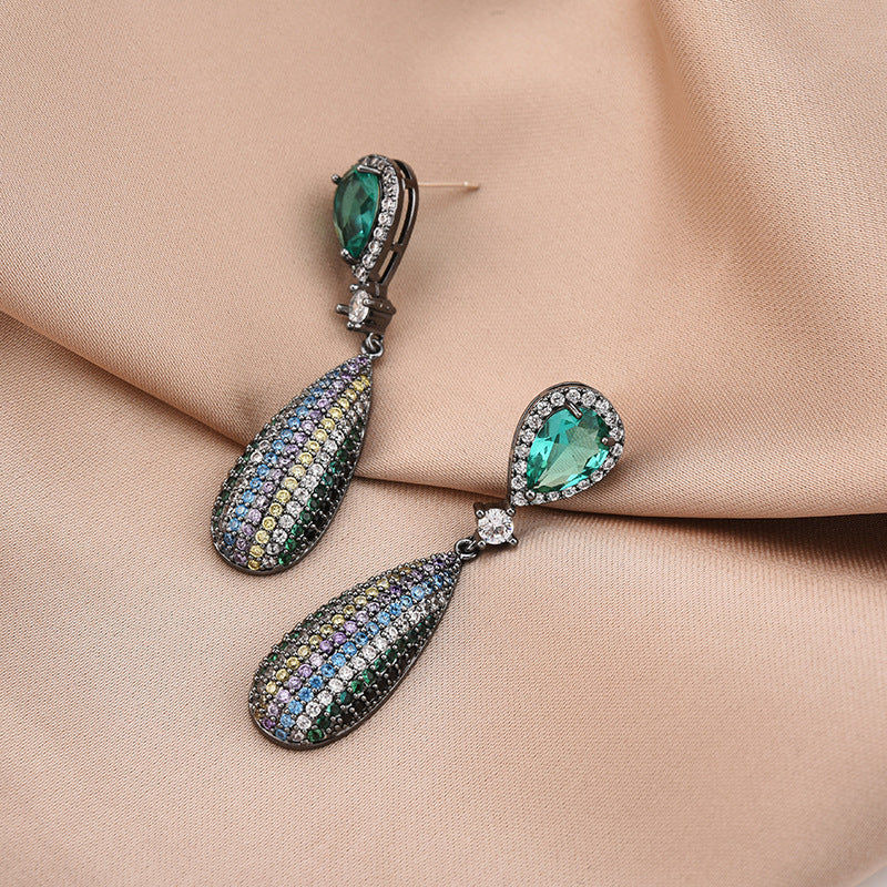 Zircon Long Earrings